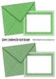 A5 Frame Moss and Lime Green Envelope & Card
