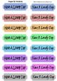 Have a Lovely Day! Black Script Coloured Tags