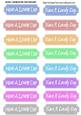 Have a Lovely Day! White Script Coloured Tags