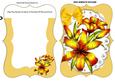 Tiger Lilies on Lace with Bracket Card & Insert