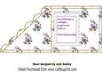 Pretty Lilac Magnolias on Lace Over the Edge Insert/verse