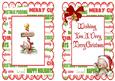 Teddy in Santa Hat Off to See Santa A5 Insert