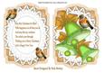 Green Bells with Bow in Bracket Card & Verse