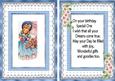 Pretty Girl with Parasol A5 Insert with Verse