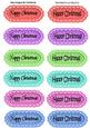 Happy Christmas Black Script (dark) Tags
