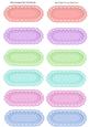 (pastel) Scalloped Blank Tags