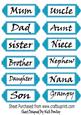 Turq Family Word Tags