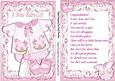 Pretty Baby Girls Romper Suit with Bottle A5 & Verse