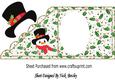 Lovely Jolly Snowman in Top Hat & Scarf Insert