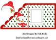 Mrs Jolly Snowlady with Scarf and Red Bows Insert