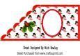 Snowman with Holly in His Top Hat Over the Edge Insert