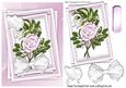Pretty Pink Roses on Layers and Lace with Dove