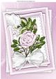 Pretty Pink Roses on Layers and Lace with Dove A4