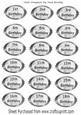 Silver Oval Birthday Tags Age 1st /18th