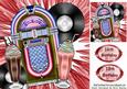 Jukebox, Records and Milkshakes Red Memorabilia 8x8