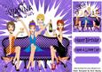 Girls Having a Fun Night with Cocktails 8x8
