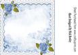 Pretty Blue Roses 8x8 Insert