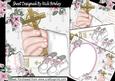 Hand with Cross and Bible for Baby Girl Christening 8x8 Kit