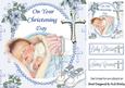 On Your Christening Day Sweet Baby Boy 8x8