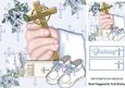 Hand Holding Cross Christening for Baby Boy 8x8