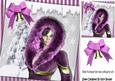 Pretty in Pink Fur All Wrapped Up for Winter 8x8