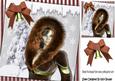 Pretty in Brown Fur All Wrapped Up for Winter 8x8