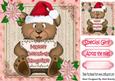 Daughters Christmas, a Cute Teddy Bear 8x8