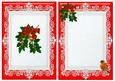 Bells with Holly and Red Bow with Robins A5 Insert