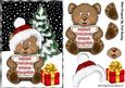 Cute Teddy in Santa Hat for Grandaughter