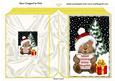 Cute Teddy in Santa Hat for Grand-daughter Folded Book