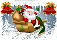 Santa in His Sleigh with Bells Ho! Ho! Ho! A4