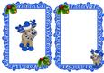 Little Reindeer in Blue with Holly A5 Insert