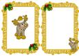 Little Reindeer in Gold with Holly A5 Insert