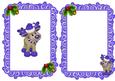 Little Reindeer in Purple with Holly A5 Insert