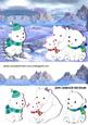 Lovely Polar Bear Family in the Antartic