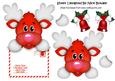Lovely Reindeer in Red with Santa Letter Over the Edge