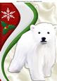 White Polar Bear with Holly, A4