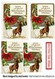 Stag with Poinsettias Pyramids