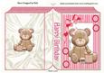 Cute Little Teddy Loves Sewing, with Buttons Folded Book