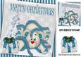 Little Polarbear with Christmas Tree & Turq Pressie 8x8