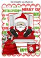 Santa Having a Snooze in His Chair A4
