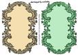 Pretty Scroll Antique Card/toppers