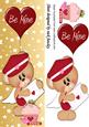 Liittle Valentine Postman Bear with Cupcake and Stars Dl