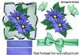 Pretty Blue Flowers with Bow