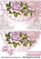 Pink Roses on Scalloped Envelope with Bow