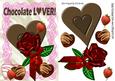 For My Chocolate Lover, with Heart and Roses