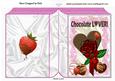 For My Chocolate Lover, with Heart and Roses Folded Book