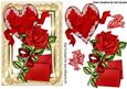 Letter to My Sweetheart, with Red Rose and Heart