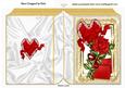 Letter to My Sweetheart, with Red Rose & Heart Folded Book