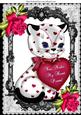 You Make My Heart Purrrrrrrrr! Cute Kitty with Roses A4